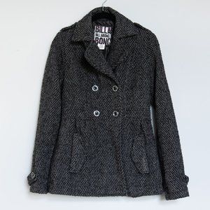 Billabong Women's Tweed Wool Jacket size Medium